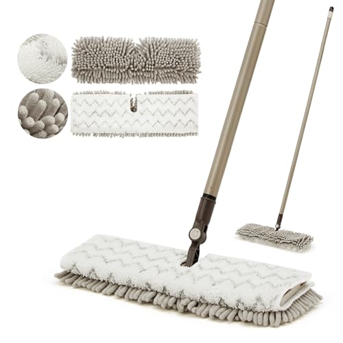 2 Pack Dual-Sided Microfiber Flip Dust Mop