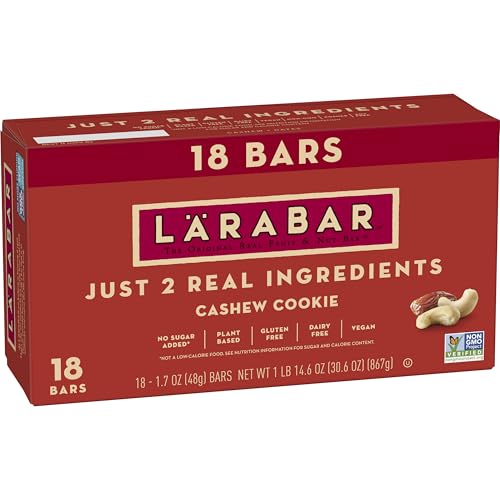 18 Count LÄRABAR Cashew Cookie Nut Bars