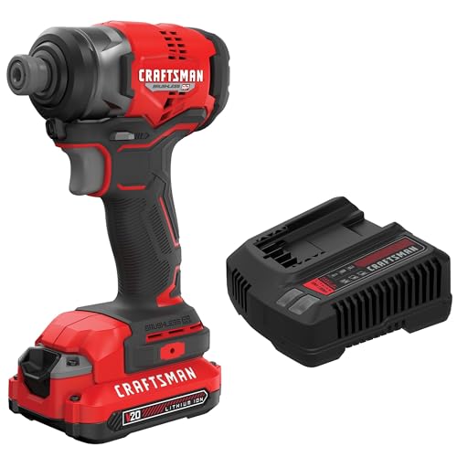 CRAFTSMAN V20 Cordless 1/4 Inch Impact Driver Kit