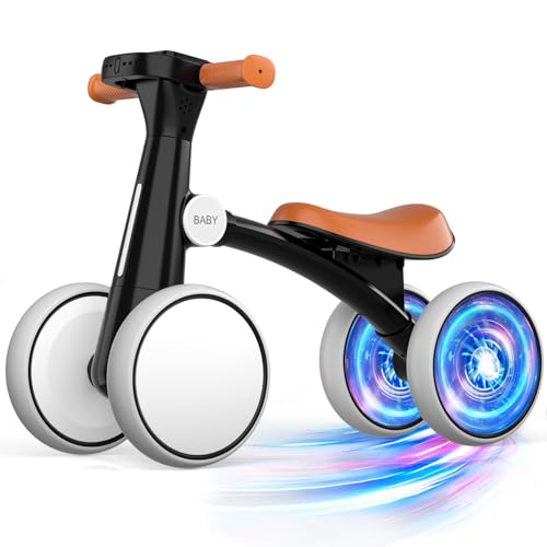 Baby Balance Bike with Light-Up Wheels and Music