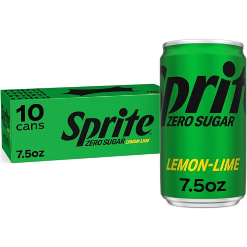 10 Pack Sprite Zero Sugar Lemon Lime Soda Cans