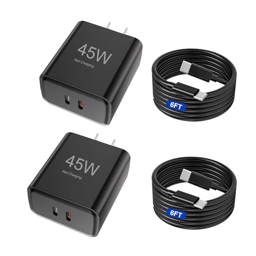 45W Fast USB C Wall Charger with 6FT Cable