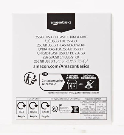 256GB Amazon Basics USB 3.1 Flash Drive