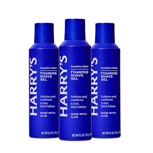 3 Pack Harry's Foaming Shave Gel 6.7 oz