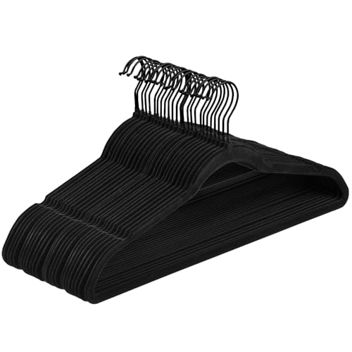 60 Pack Non-Slip Velvet Space-Saving Clothes Hangers