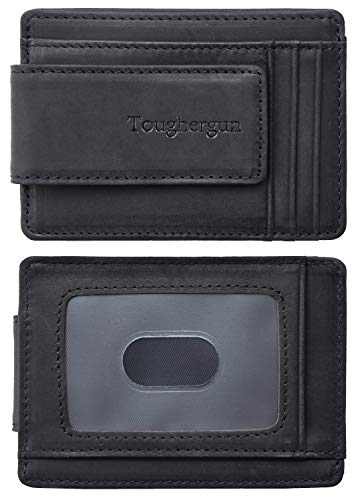 Toughergun RFID Blocking Slim Wallet with Money Clip