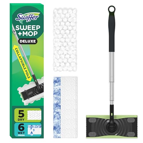 12 Pack Swiffer 2-in-1 Floor Sweeper Mop Kit