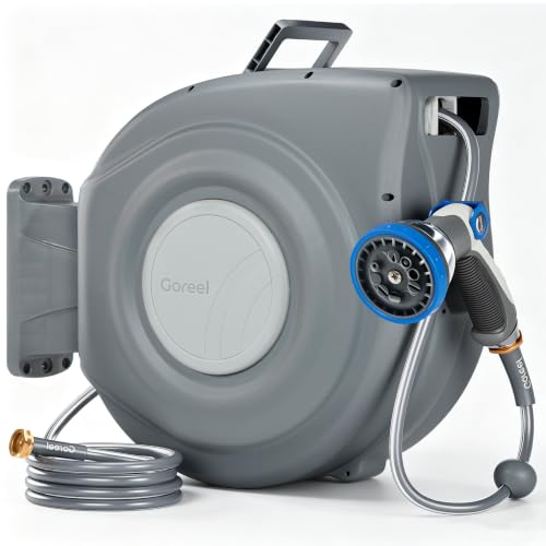 65 ft Retractable Automatic Garden Hose Reel