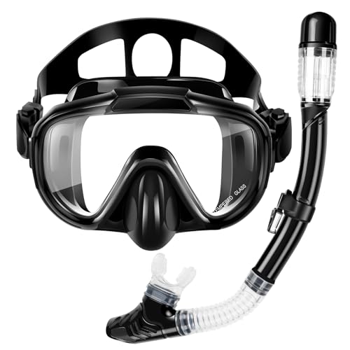 Kids Dry Top Anti-Fog Snorkel Set