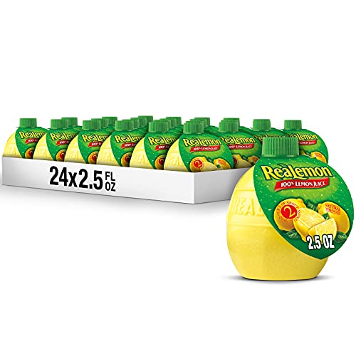 24 Pack ReaLemon Lemon Juice Bottles, 2.5 fl oz
