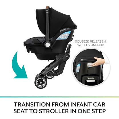 Shyft DualRide with Carryall Storage Infant Car Seat and Stroller Combo (Sylva Pink)