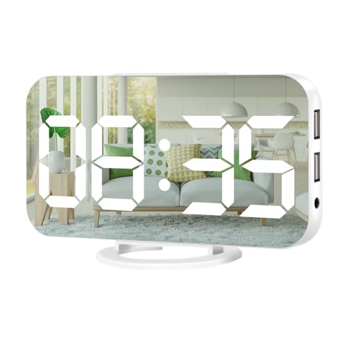 LED Digital Alarm Clock with USB Charging Ports