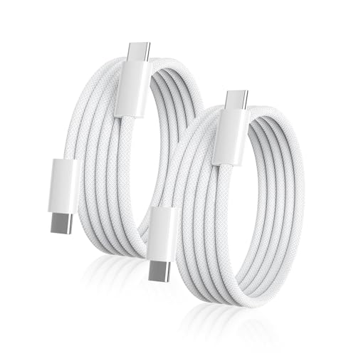 2 Pack 6FT 60W USB C to USB C Cable