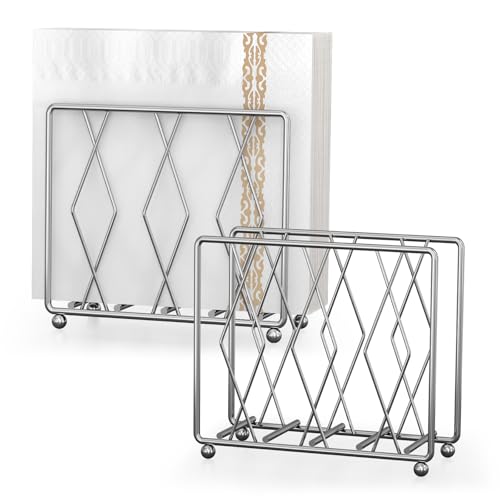 2 Pack Modern Metal Upright Napkin Holders