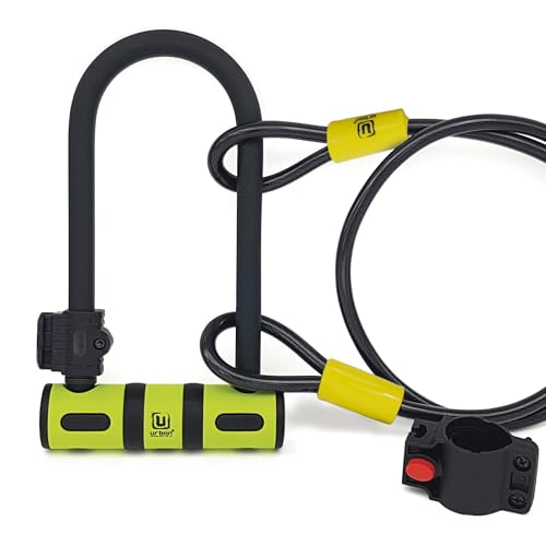 Urban Heavy Duty Bike U Lock with Cable