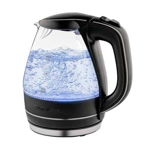 1.5L Glass Electric Kettle with Auto Shut-Off