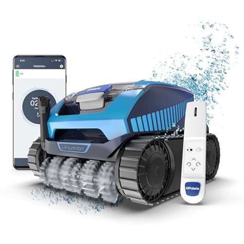 Polaris Cordless Robotic Pool Cleaner with Remote, Caddy