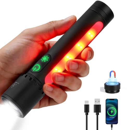 Rechargeable LED EDC Flashlight with COB Work Light