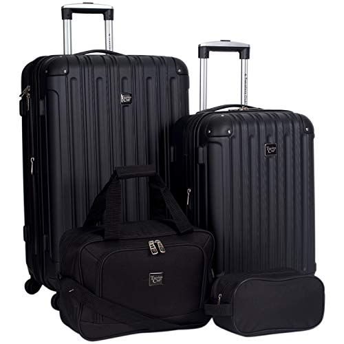 4 Piece Hardside Luggage Set Spinner Suitcases