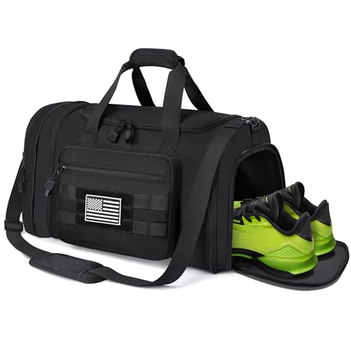 45L Expandable Water-Resistant Travel Duffle Bag