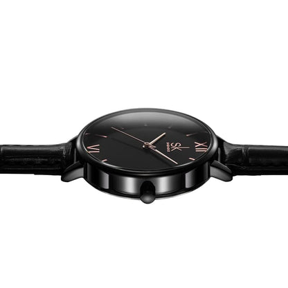 SHENGKE Ultra-Thin Casual Fashion Quartz Watch