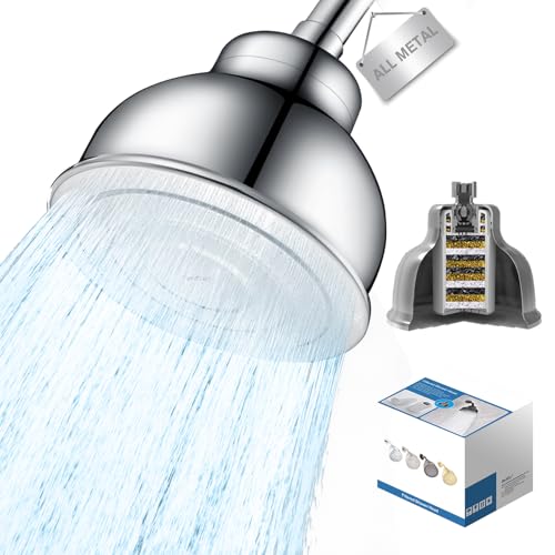 SonTiy 6-Inch Stainless Steel Filtered Shower Head