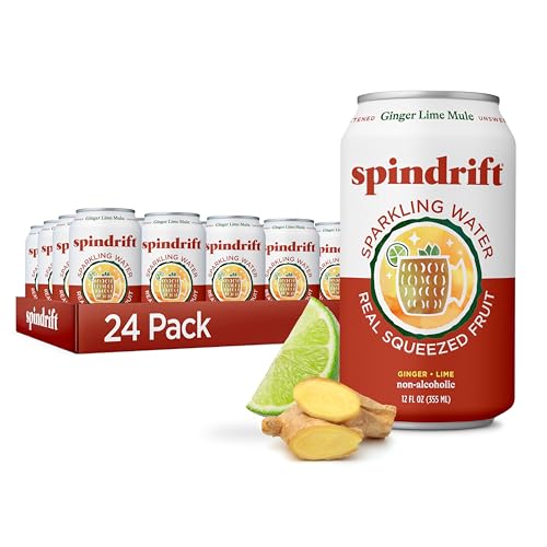 24 Pack Spindrift Ginger Lime Mule Sparkling Water (OU)