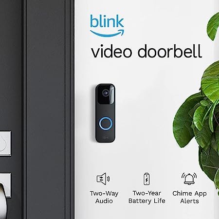 Blink Video Doorbell + 3 Outdoor 4 smart security cameras (4th Gen) with Sync Module 2 | Two-year battery life, motion detection, two-way audio, HD video, Works with Alexa