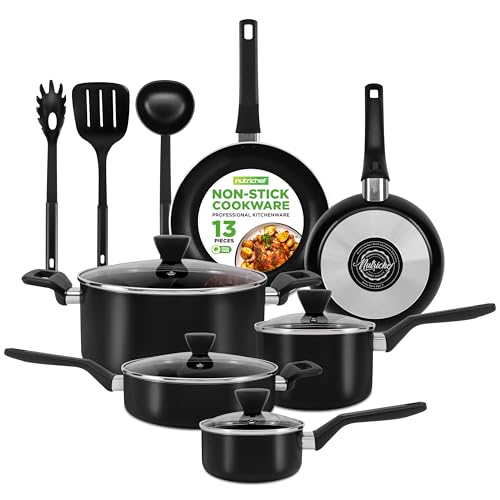 13-Piece Nonstick Cookware Pot and Pan Set