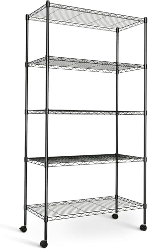 5-Tier Heavy Duty Storage Shelving Unit, 1250 lbs Capacity