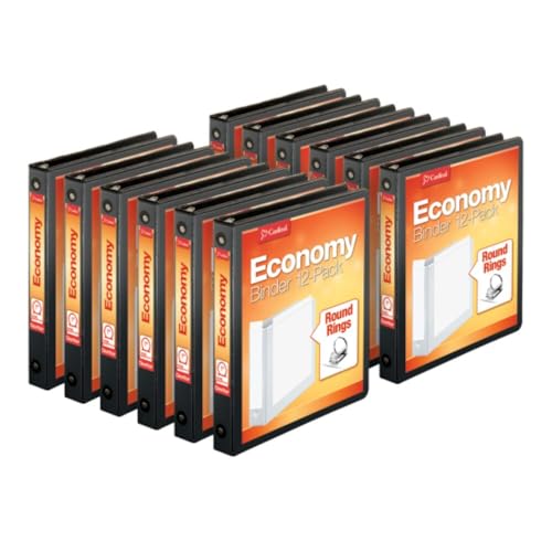 12 Pack Cardinal 1" 3-Ring Binders Presentation View