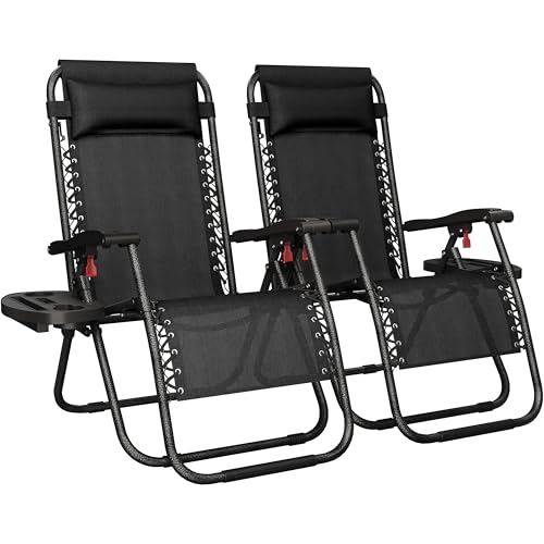 2 Pack Zero Gravity Folding Lounge Chairs