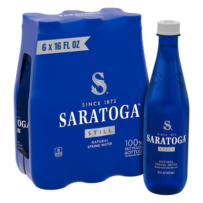 Saratoga Spring Water, 6 Pack, 16 Fl Oz