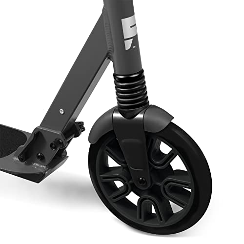 Flyer Kickstart Max, Kick Scooter, Adjustable Handlebars & Foldable, Black Scooter 8+ Years, and up to 220 lbs