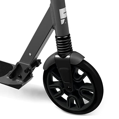 Flyer Kickstart Max, Kick Scooter, Adjustable Handlebars & Foldable, Black Scooter 8+ Years, and up to 220 lbs