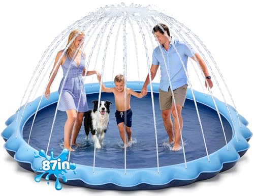 87-Inch Non-Slip Splash Pad Sprinkler for Kids