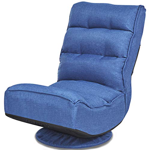 360° Swivel 6-Position Adjustable Gaming Floor Chair