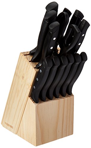 22-Piece Farberware Stainless Steel Knife Block Set