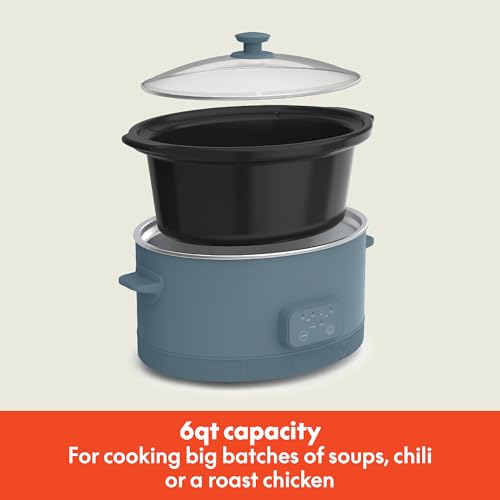 BELLA 6Qt Programmable Slow Cooker with Nonstick Pot