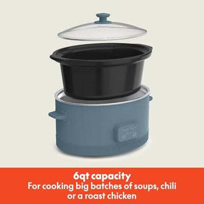 BELLA 6Qt Programmable Slow Cooker with Nonstick Pot