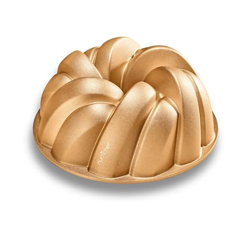 9-Inch Nonstick Fluted Cake Pan, Heavy Aluminum Mold