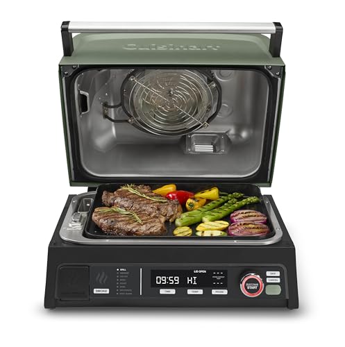 Cuisinart Electric Outdoor Grill and Smoker Combo
