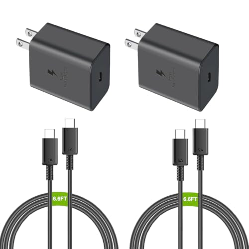 2 Pack 45W USB C Fast Charger with Cable