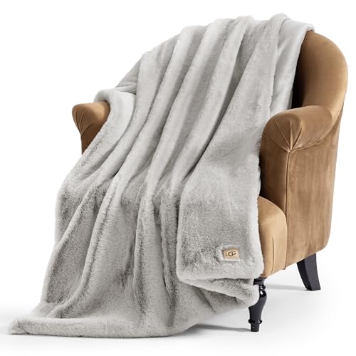 UGG Plush Faux Fur Oversized Throw Blanket