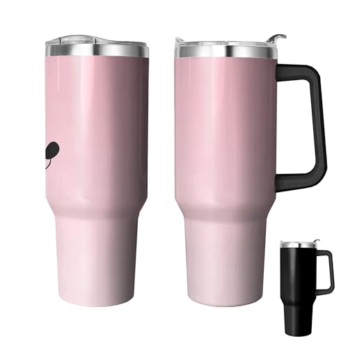 40 oz Insulated Stainless Steel Tumbler with Handle