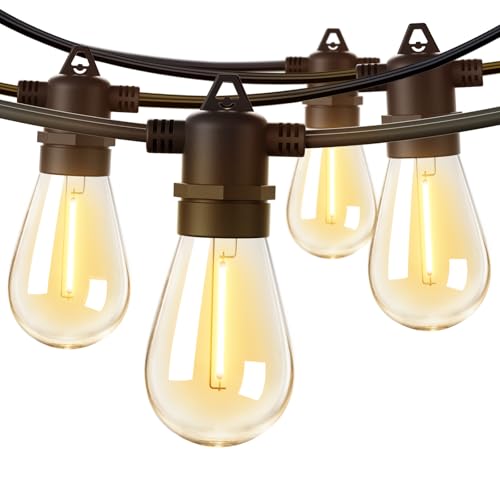 50FT LED Outdoor String Lights with Shatterproof Bulbs