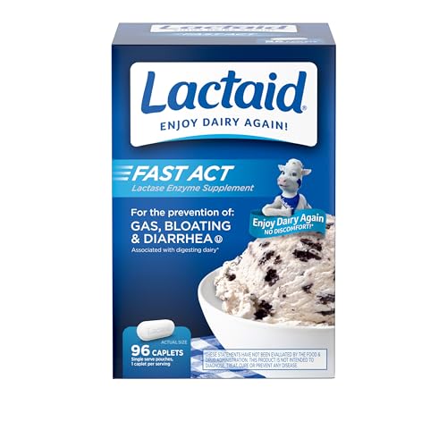 96 Count Lactaid Fast Act Lactase Caplets