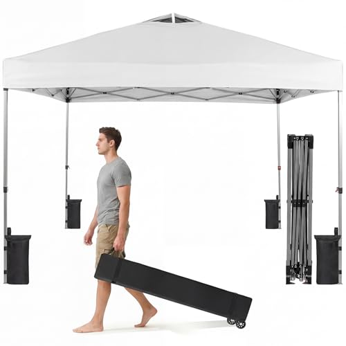 10x10 Pop Up Canopy Tent with Rolling Bag