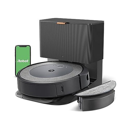 iRobot Roomba Combo i5+ Self-Emptying Robot Vacuum and Mop, Clean by Room with Smart Mapping, Empties Itself for Up to 60 Days, Works with Alexa, Personalized Cleaning OS