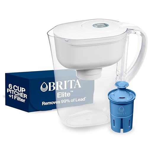 Brita 6-Cup Water Pitcher with Elite Filter, Lead Removal